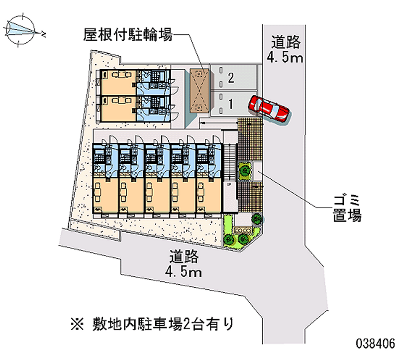 レオパレス元橋本Ⅰ 区画図