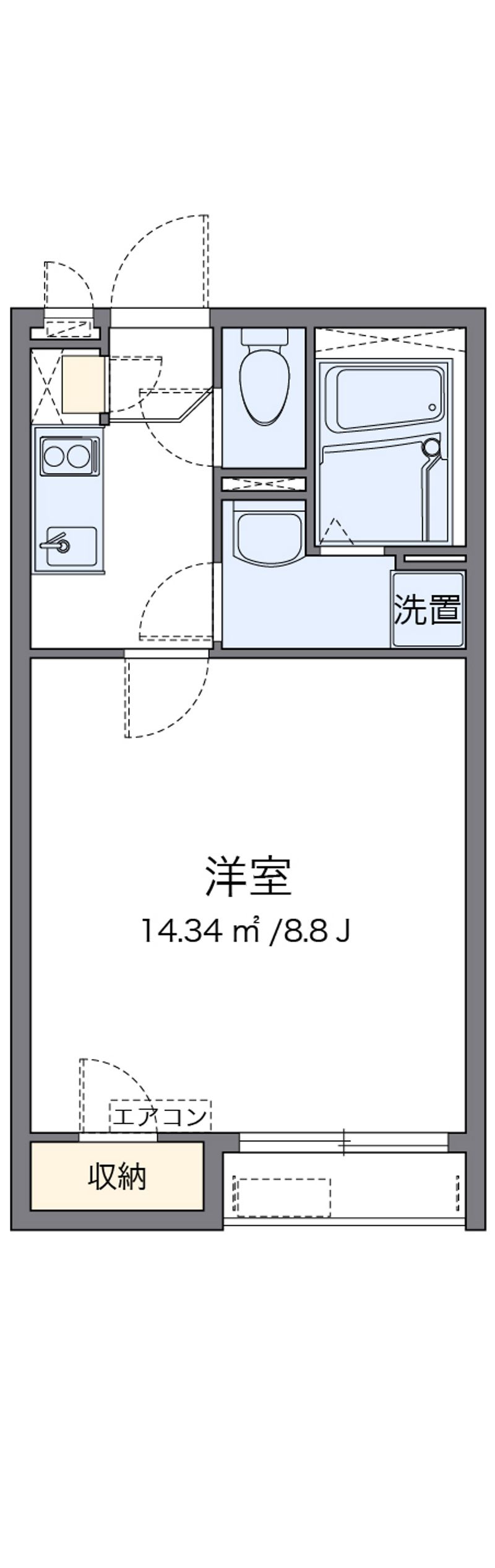 クレイノ日新香里園 間取図