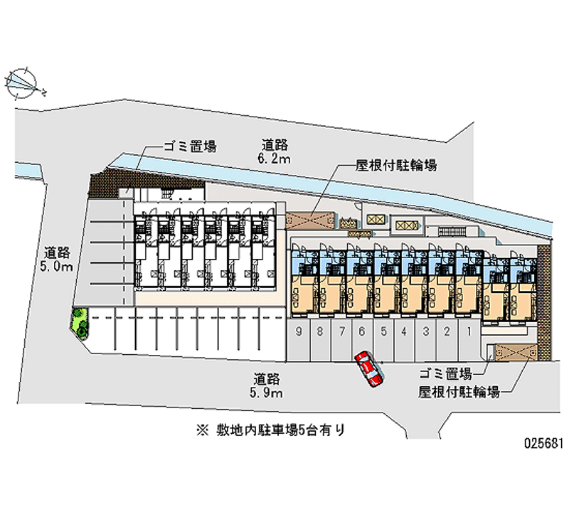 レオパレスウエスタン 月極駐車場