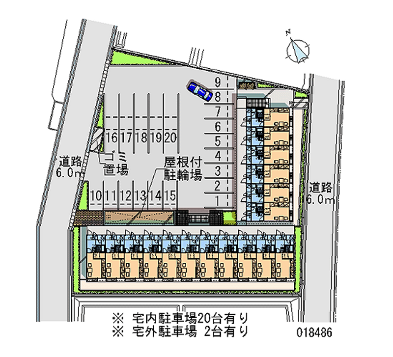 レオパレス六甲北二番館 月極駐車場