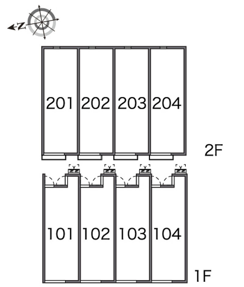 レオネクストヒカリハイツ 間取り配置図