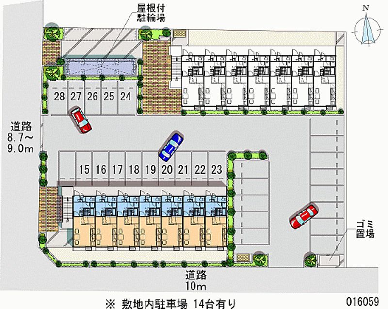 レオパレス檀田Ｂ 月極駐車場