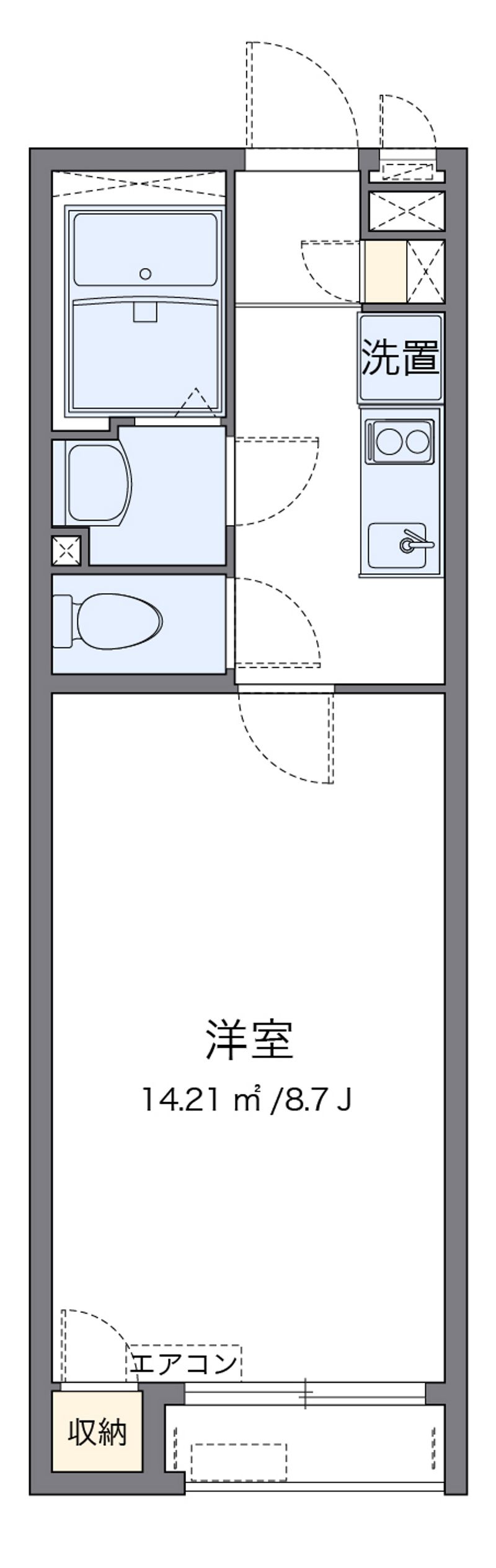クレイノサウザンドリバー 間取図