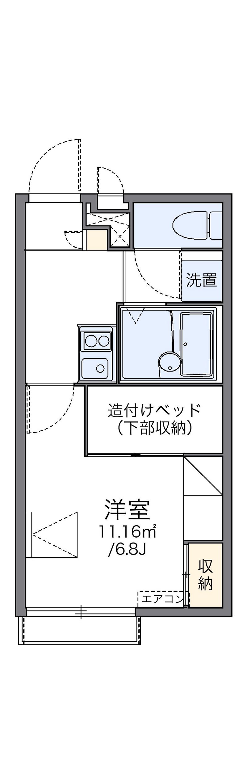 レオパレスエクセレンス 間取図