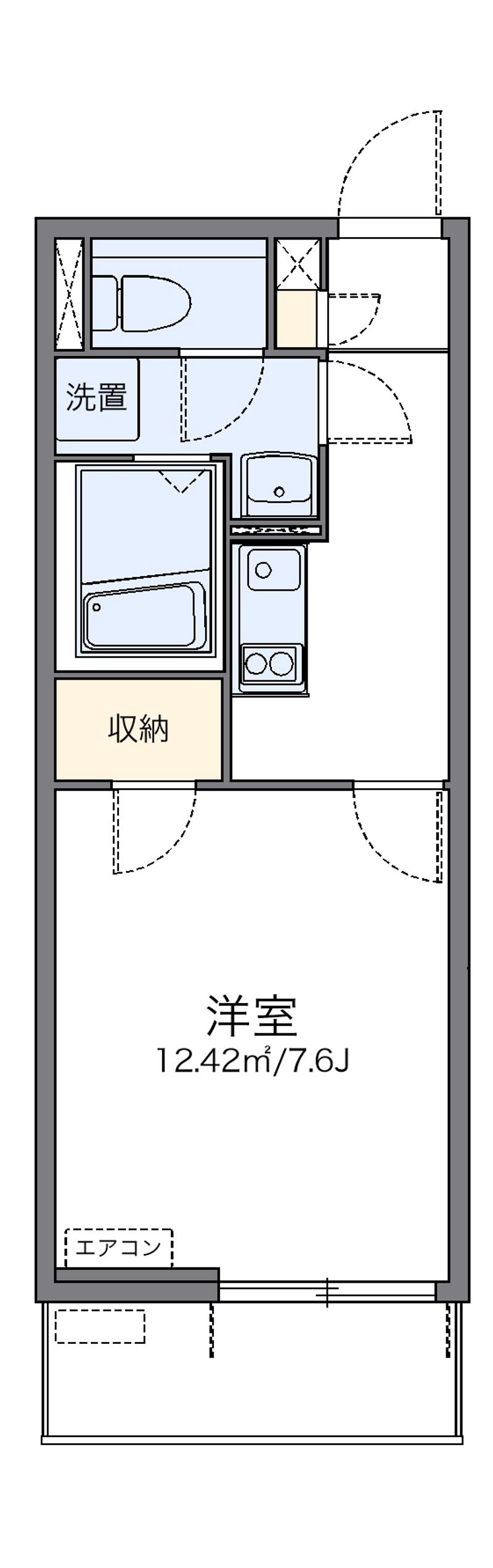 レオネクストトリスターＮ　Ｗ 間取図