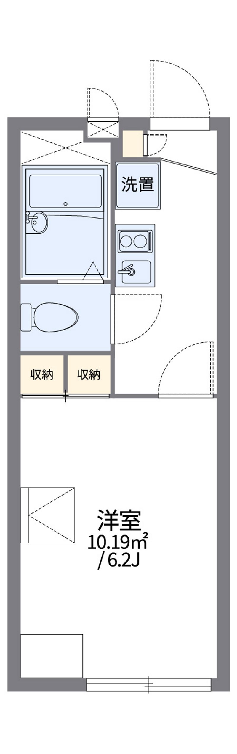 レオパレスワールド松戸新田 間取図