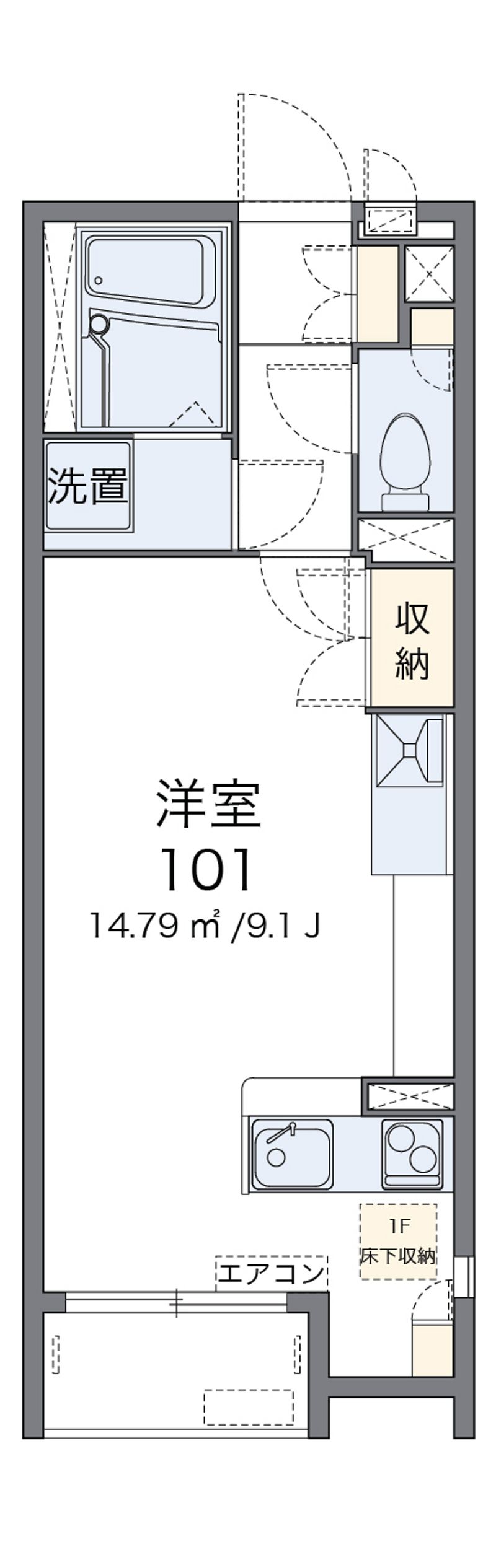レオネクストＣＲＥＡ南館 間取図