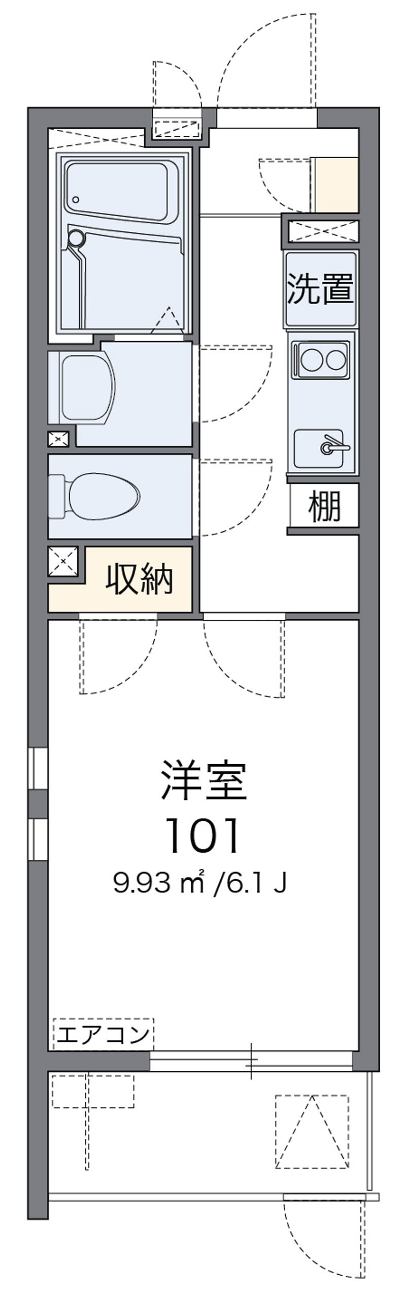 クレイノ朝潮橋 間取図
