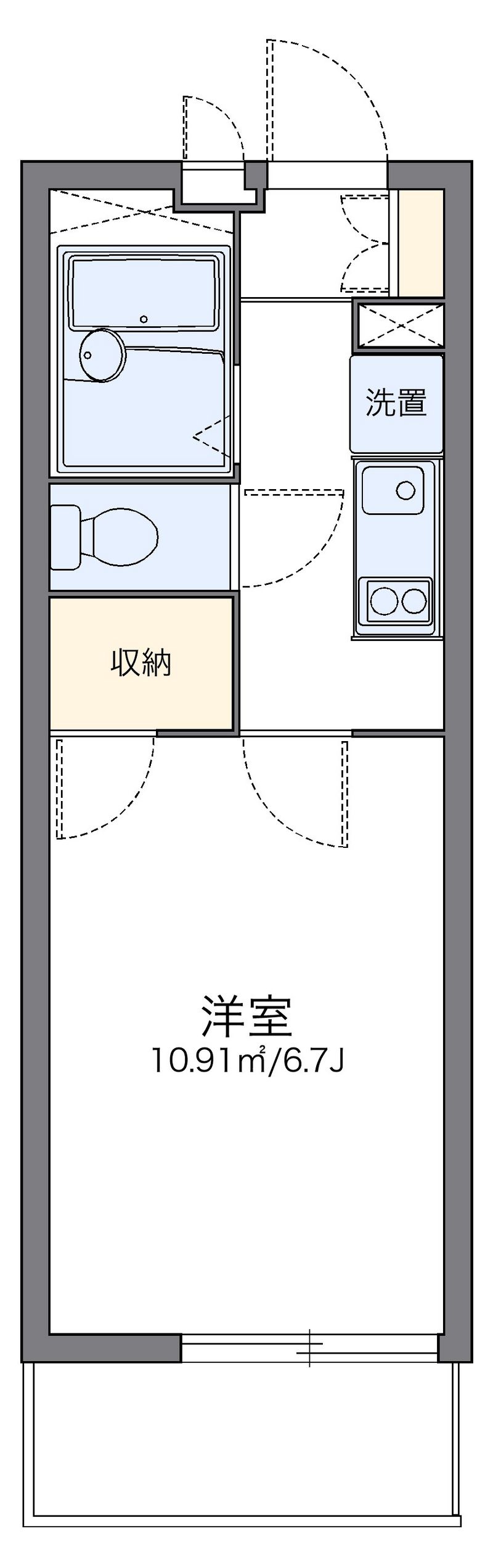 レオパレスゼルコヴァ 間取図