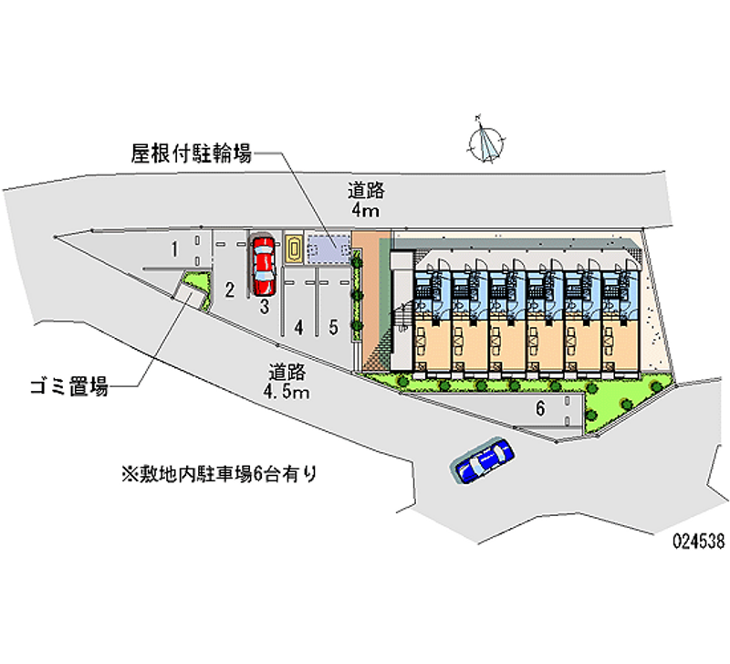 レオパレスクレスト原宿Ⅱ 月極駐車場