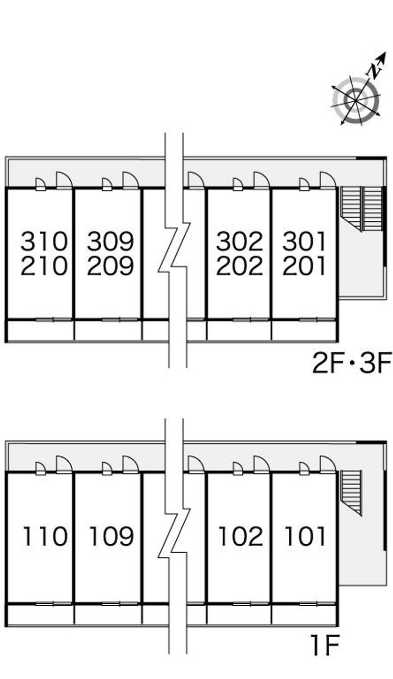 レオパレスオーパス 間取配置図