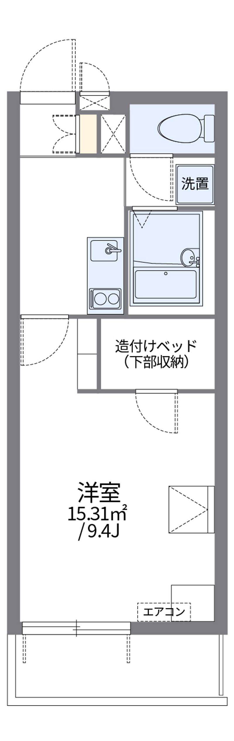 レオパレスジョセリーヌ 間取図