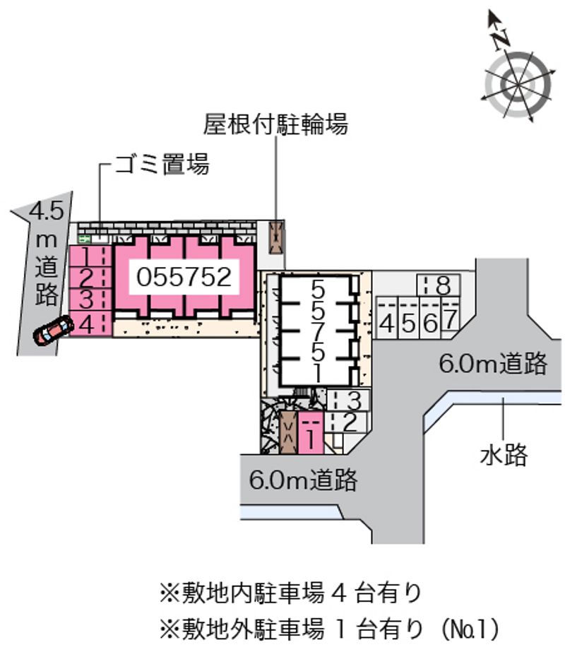 クレイノ姫路玉手Ⅱ 駐車場
