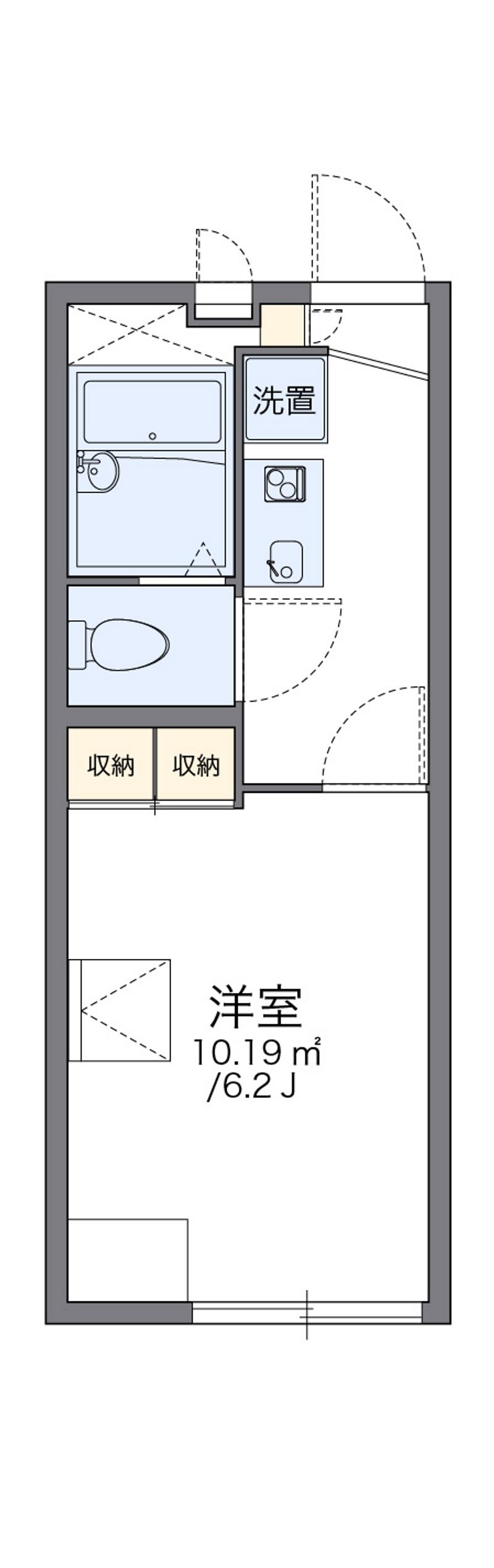 レオパレス高麓台 間取図