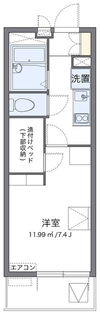 レオパレスガーデンハウス　Ｗ 間取り図