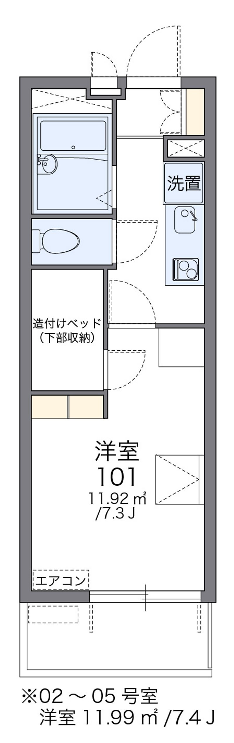 レオパレスニューセレッソ 間取図