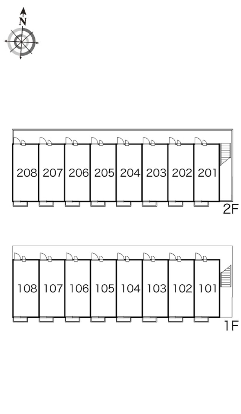 レオパレスシャラポワ 間取り配置図