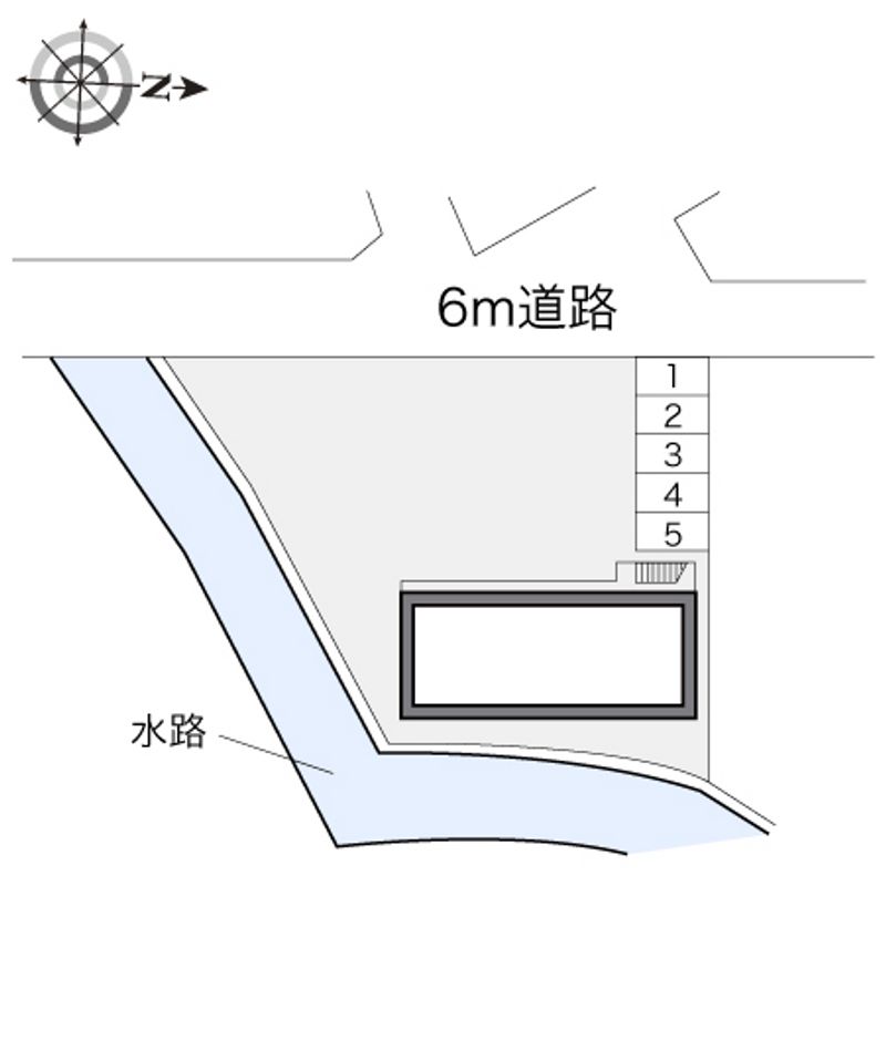 レオパレスパークサイド南熊本 配置図