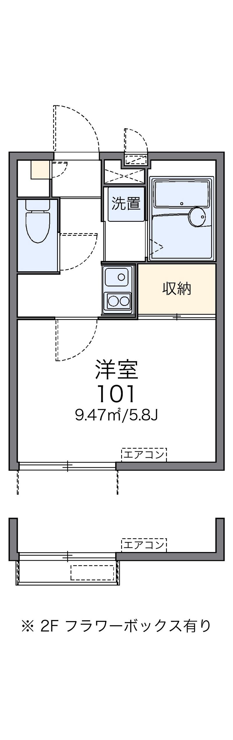 レオパレスＰＲＯＳＰＥＲⅡ 間取図