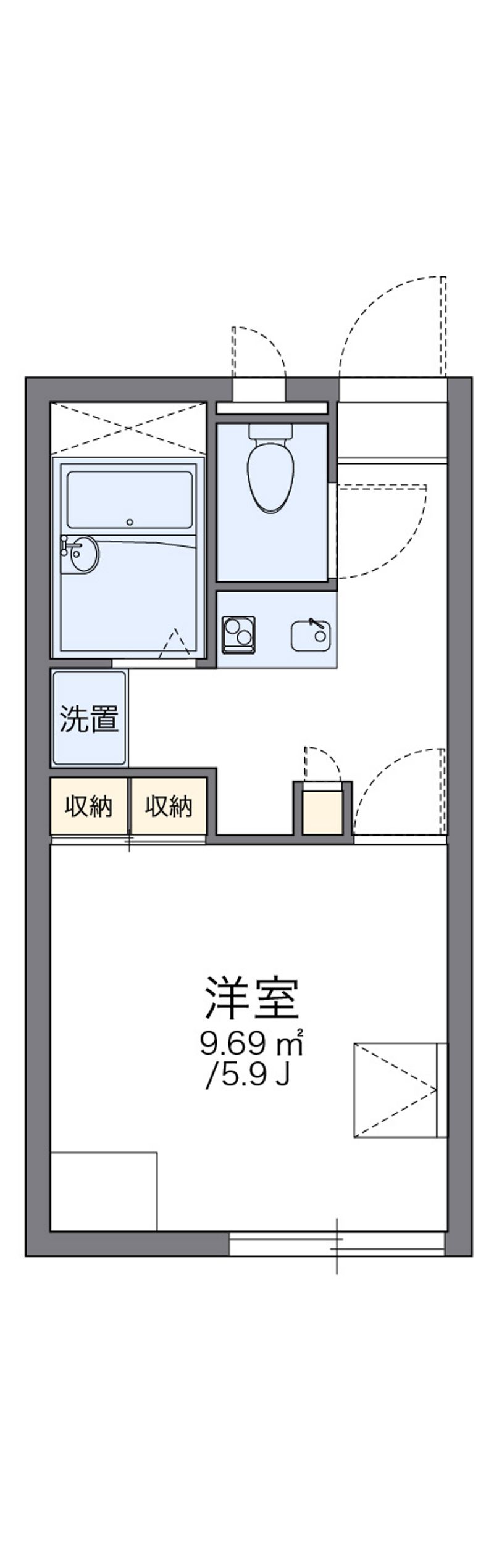 レオパレスユーカリプラザ 間取図