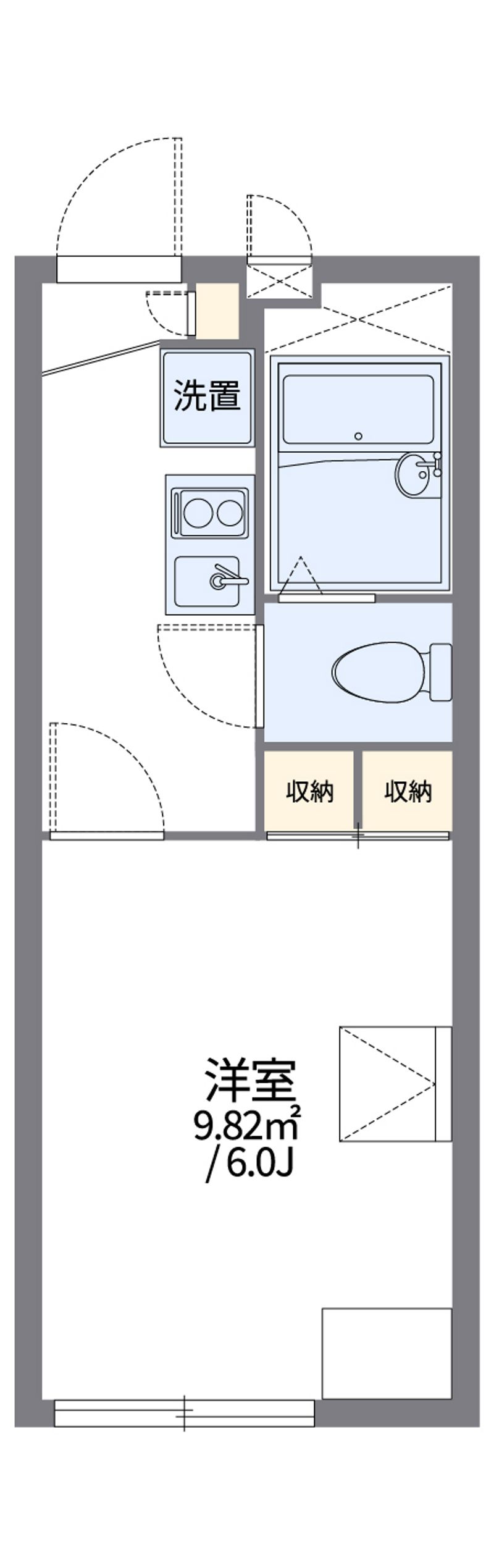 レオパレスサザン茅ヶ崎 間取図