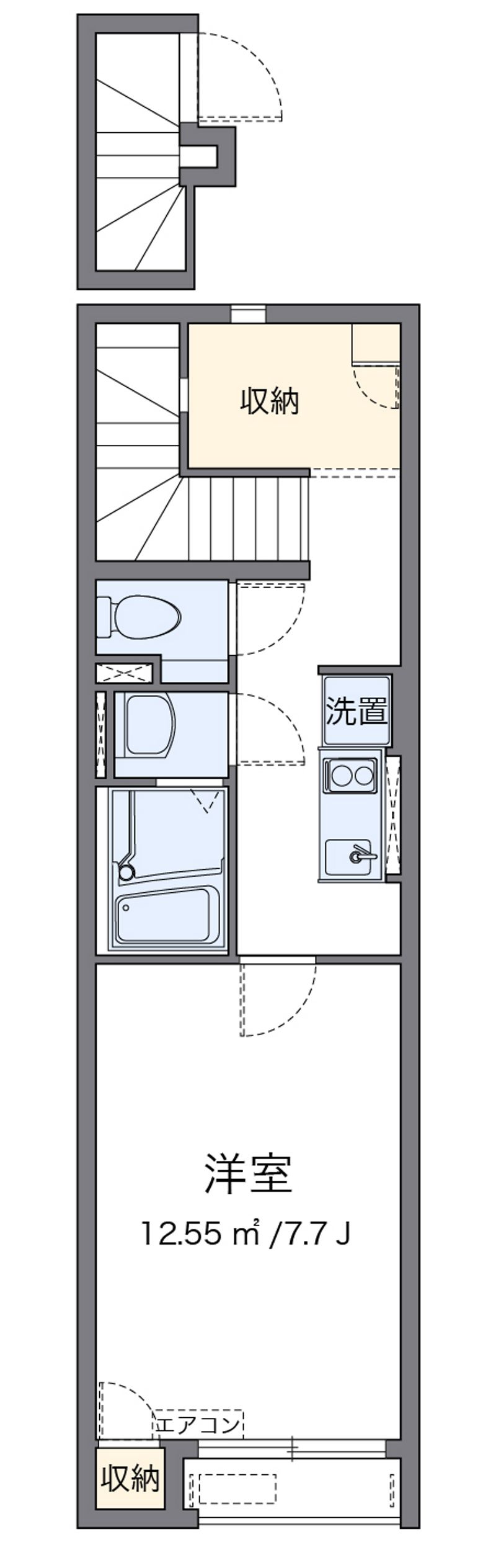 クレイノグレイス長府 間取図