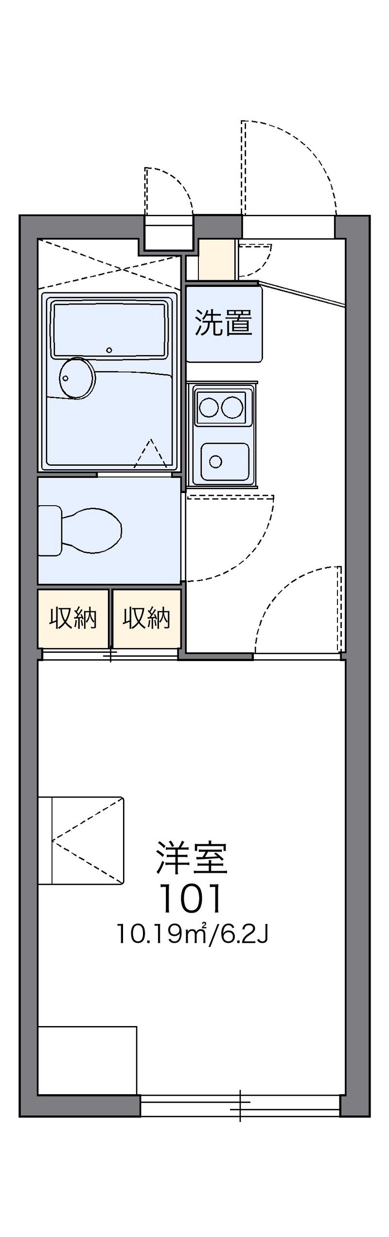 レオパレスピーヌス 間取図