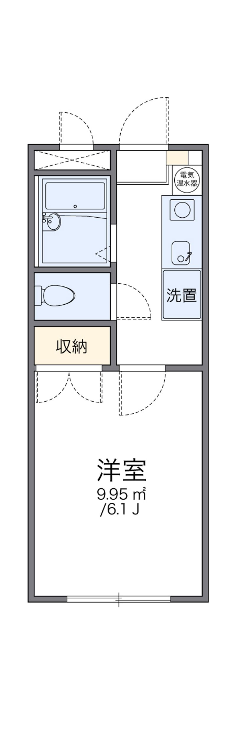 レオパレス川手町Ａ 間取図