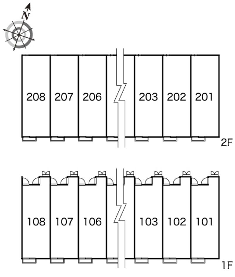 レオパレス可愛 間取配置図