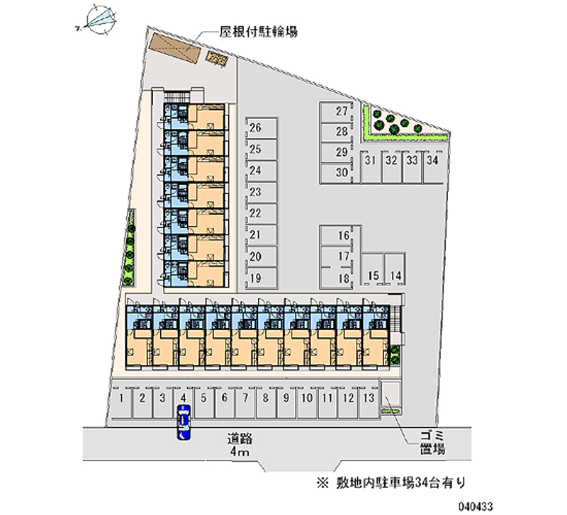 40433 Monthly parking lot