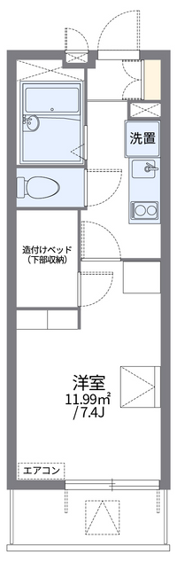 レオパレスＨＡＲＡＤＡⅡ 間取り図