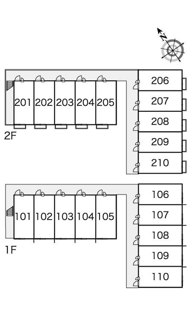 レオパレスセレッソセカンド 間取配置図
