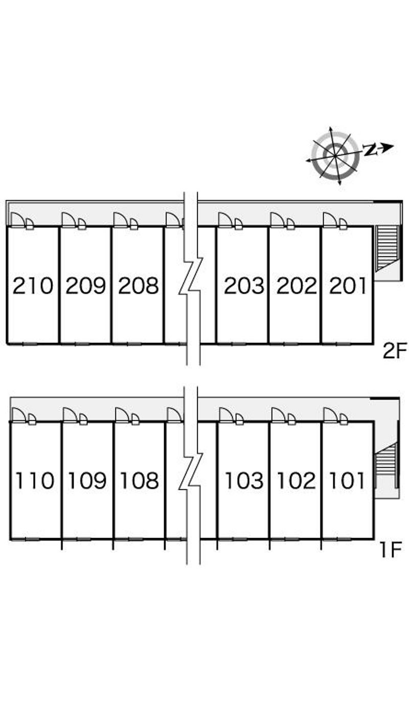 レオパレスプレミール 間取配置図