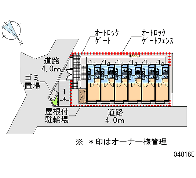 レオパレスウィステリアⅡ 区画図