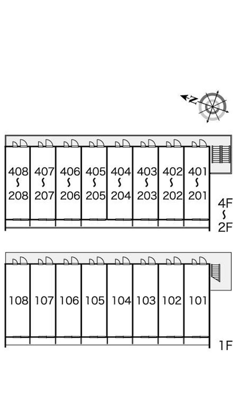 レオパレスグランエレガンス 間取配置図