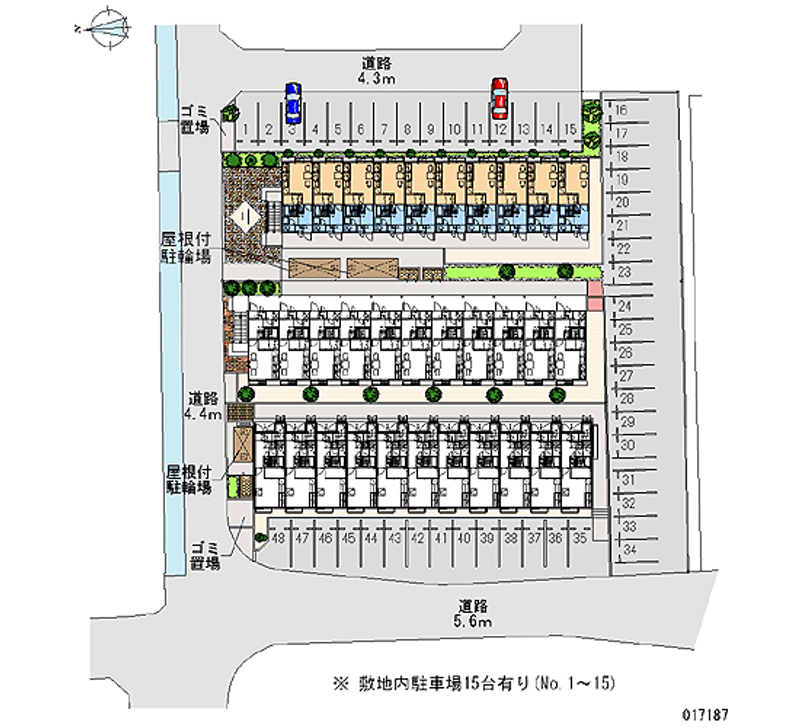 レオパレス古川 月極駐車場