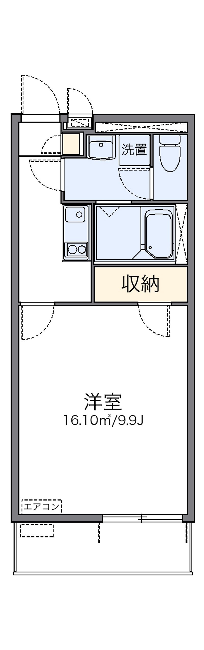 レオネクストカーサＫＡＳＡＩ１ 間取図