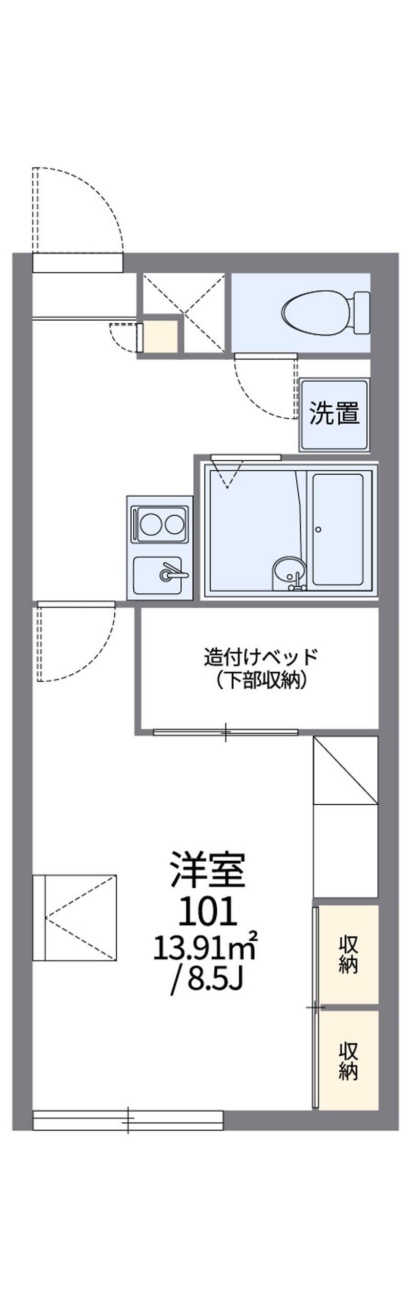 レオパレスアマーレ　サッポロⅢ 間取図