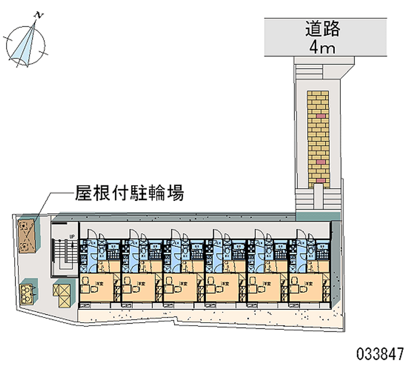 レオパレスメルベーユＴＭ 区画図
