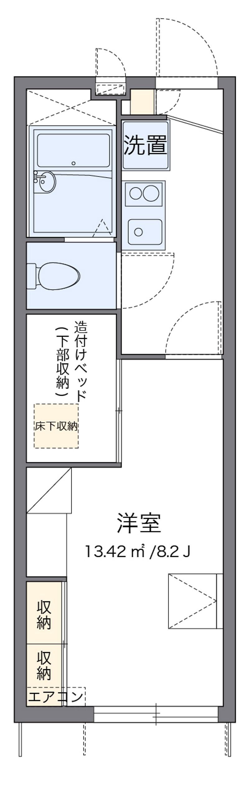 レオパレス小郡南 間取り