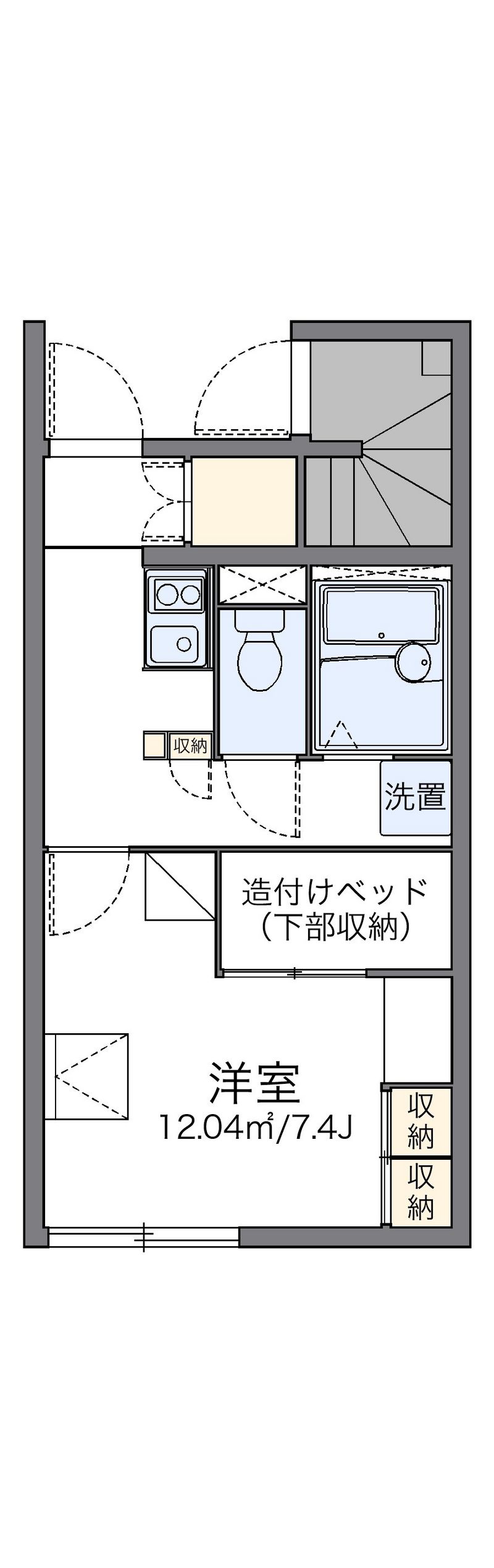 レオパレス橘 間取図