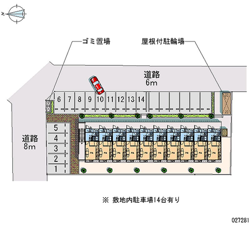 27281月租停車場