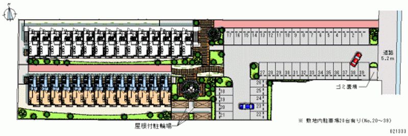 レオパレスさちＢ 月極駐車場