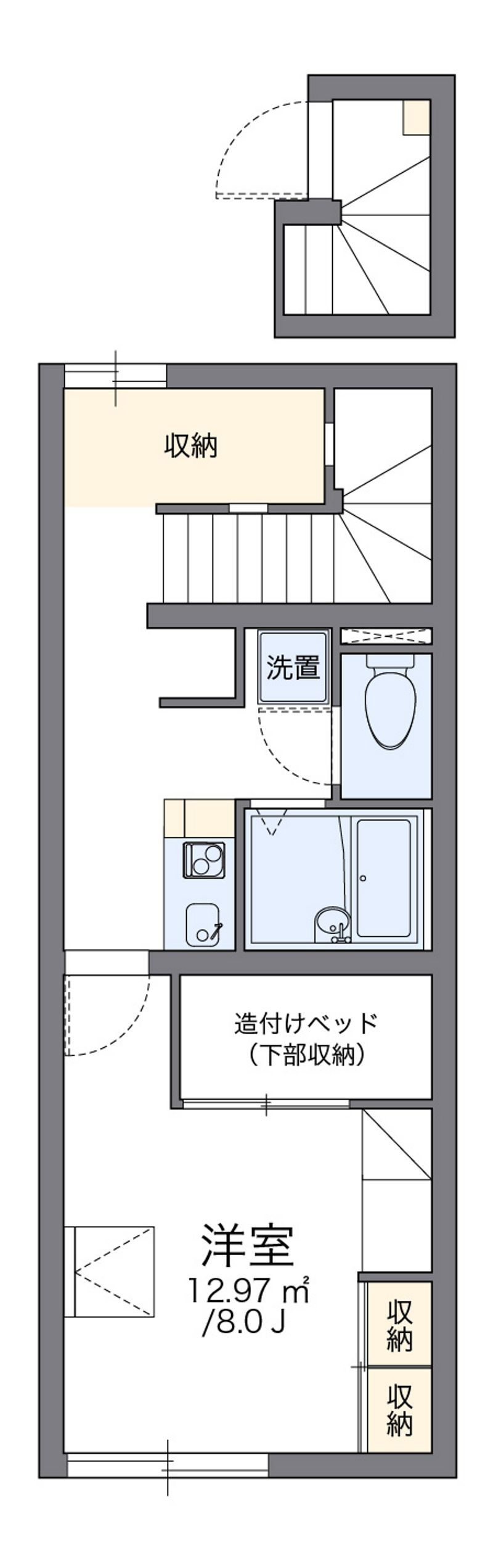 レオパレスサンデン６ 間取図
