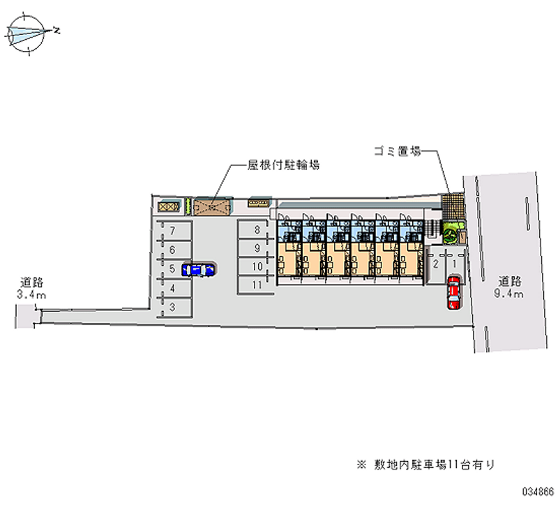 レオパレスシーバー 区画図