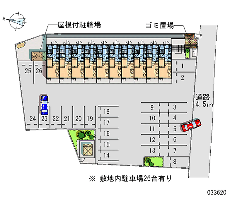 レオパレスＷＥＳＴ　ＴＯＷＮ 月極駐車場