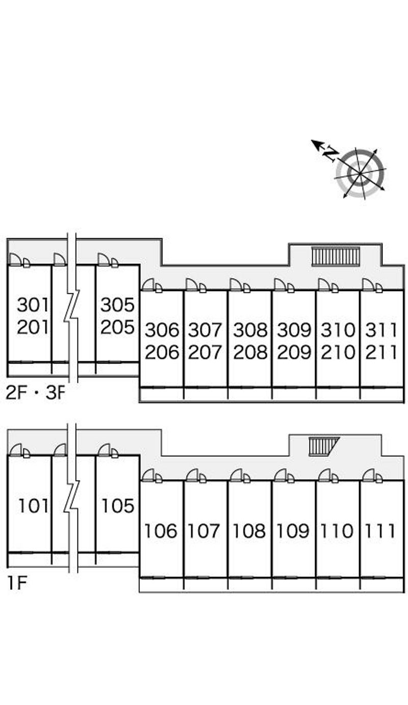 レオパレスＫＡＭＯＮⅣ 間取配置図