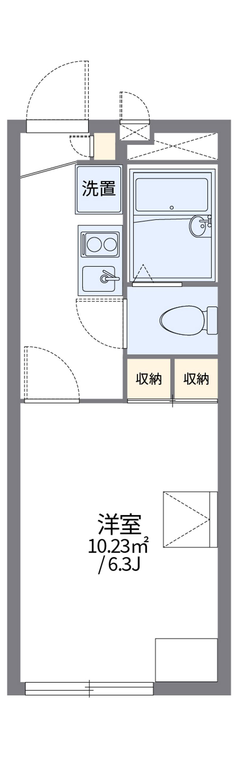 レオパレスペンディオ 間取図