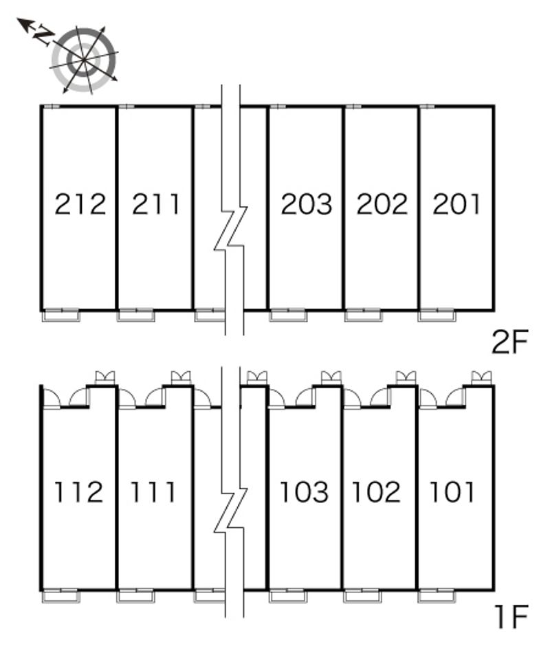 レオパレスビエネスタ 間取り配置図