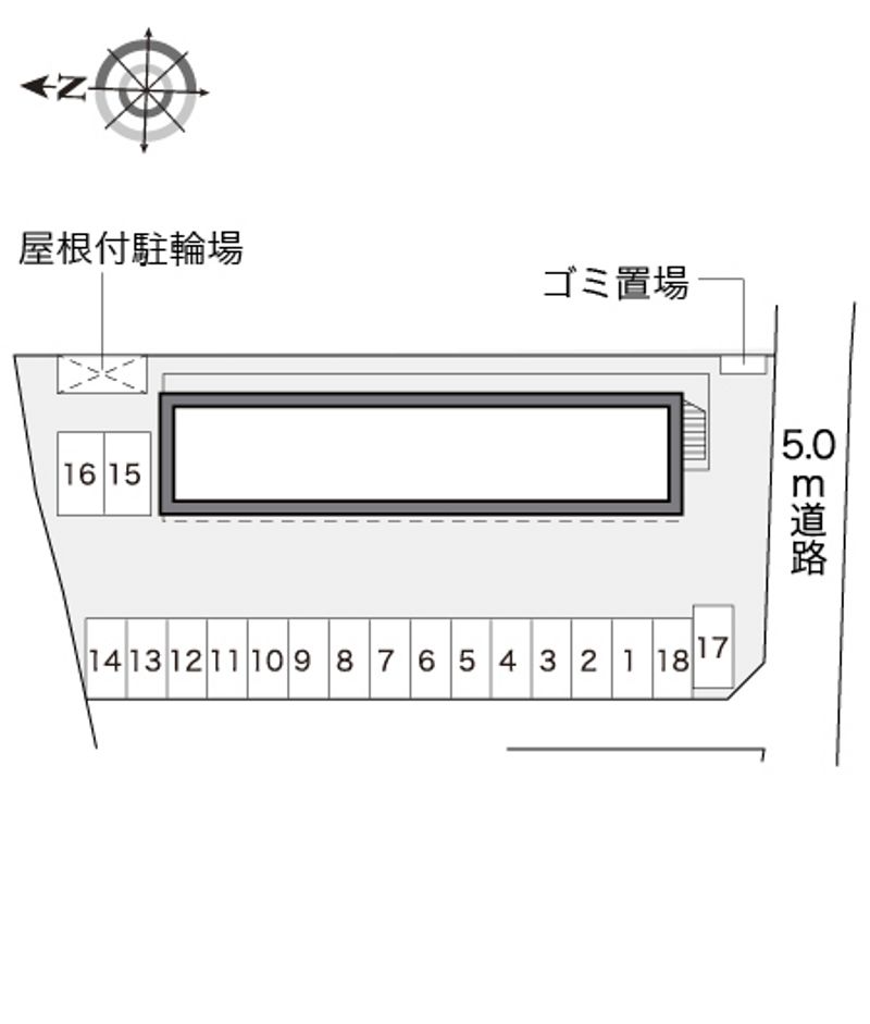 レオパレスＯＹＡＭＡ 配置図